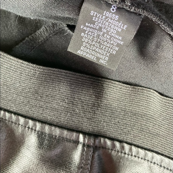 Suko Jeans Black Vegan Leather Pants - Picture 4 of 5